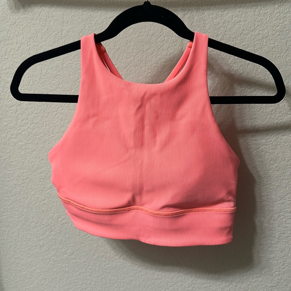 EUC Condition Ribbed High Neck Bra